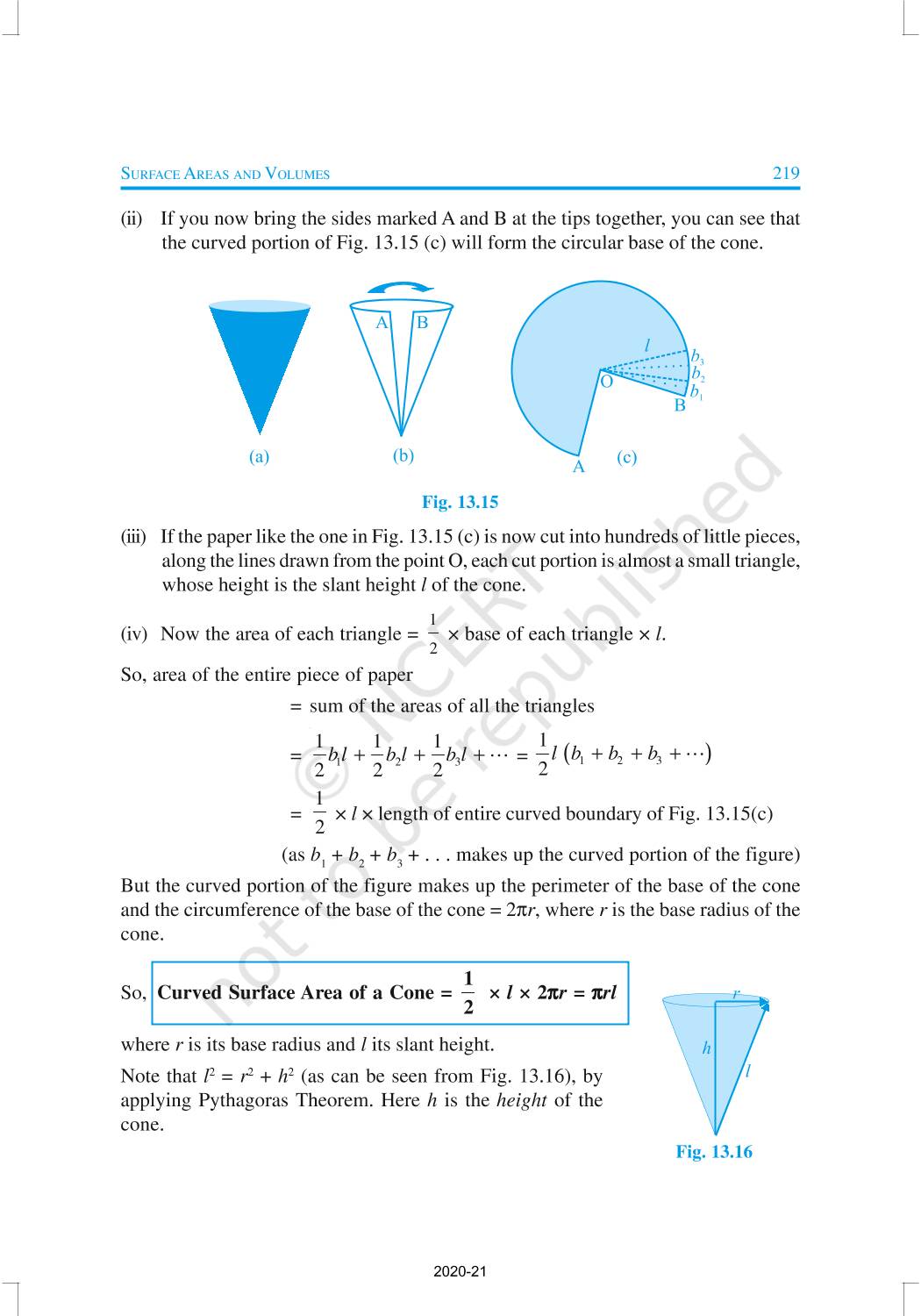 Surface Areas And Volumes NCERT Book Of Class 9 Mathematics